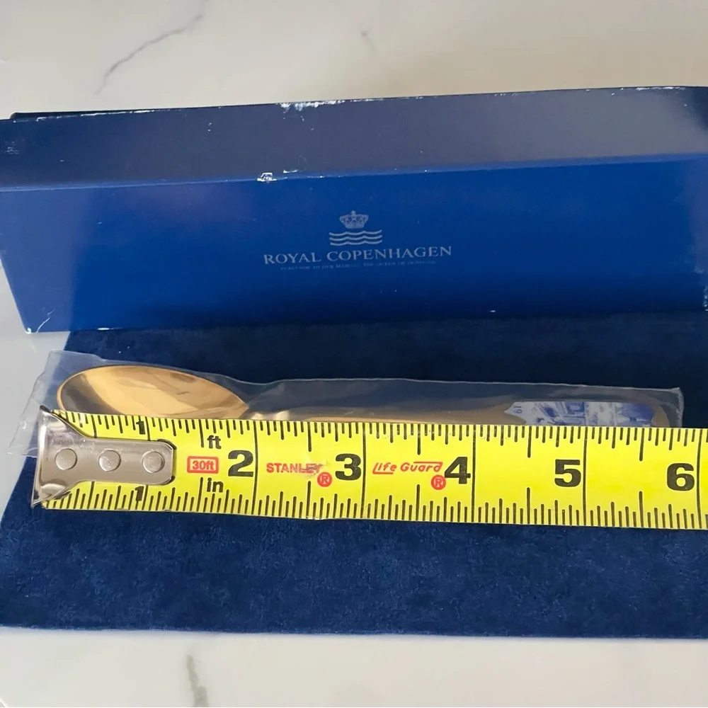 1995 Holiday Gold Plated Spoon by Royal Copenhagen